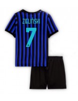 Inter Milan Piotr Zielinski #7 Domácí dres pro děti 2025-26 Krátký Rukáv (+ trenýrky)